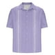 thumbnail image 5 of Blusa y camisa de manga corta con cuello vuelto Camisa casual para hombre Camisa de bolos vintage de manga corta Camisas de verano de playa cubana Camisa con botones Blusa para hombre Poliéster, 5 of 5