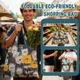 thumbnail image 2 of Eco-Friendly Reusable Shopping Bag with Cute Cat Print, Foldable and Portable Tote Bag for Groceries, Market, and Everyday Use, Lightweight and Storage-Friendly Design, 2 of 3