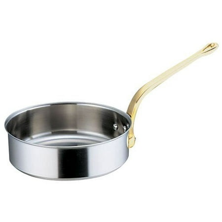 

Commercial Super Denji Sauté Pan 18cm Stainless Steel Pot for Electromagnetic Cooker Made in Japan AST97018
