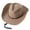 Khaki, variant on Straw Cowboy Style Sun Hat Breathable Unisex Wide Brim Summer Hat