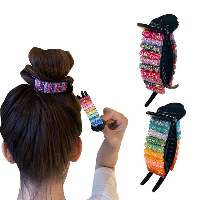 2 Pcs Pince à Cheveux Mode Pince à Mâchoire Pince à Cheveux pour Femmes