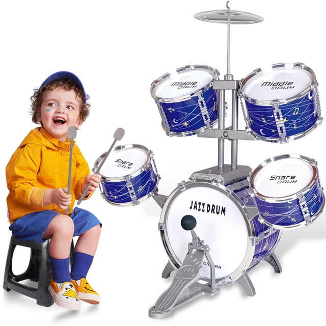 Batería Jazz Noaideoi para niños pequeños de 1 a 3 años, 3 a 6 años