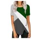thumbnail image 1 of Fiudx Camisas para Mujer Blusa de Manga Corta con Cuello Redondo y Estampado a La Moda para Mujer, 1 of 5