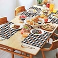 thumbnail image 2 of Fall Pumpkins on Buffalo Plaid Summer Placemats Table Placemats Set Of 4-Linen Kitchen Washable Placemats Table Mats 12"x18" Non-Slip Heat Resistant, 2 of 6