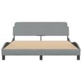 thumbnail image 4 of vidaXL Bed Frame with Headboard Platform Mattress Foundation Bedroom Fabric, 4 of 8