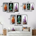 thumbnail image 4 of Designart "Carnelian Orange Spiritual Stone" Spiritual Framed Wall Art Set Of 3 - Orange Spiritual Stone Frame Gallery Set For Office Decor, 4 of 7