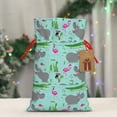 thumbnail image 5 of Xecao Hippo With Flamingos And Crocodiles Print Burlap Gift Bags with Drawstring and Gift Tags, Gift Bags, Burlap Bags, Jute Bags for Party, Christmas, DIY Craft Bags-Small, 5 of 9