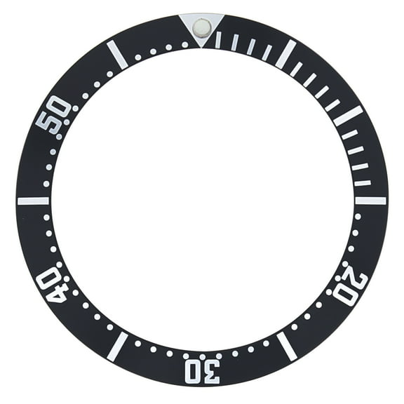 BEZEL INSERT FOR OMEGA SEAMSTER MIDSIZE 2261.50  2262.50 QUARTZ BOND WATCH BLACK