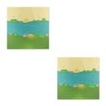 thumbnail image 4 of bedienty Plastic Building Bricks Baseplate Base Plate Board Platform Miniature Replacement Parts Presents Party Favors Accessories Grass Type 1 2Set, 4 of 6