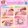 thumbnail image 6 of Girls Charm Bracelet Making Kit,Creative Toys Birthday Gifts for Age 5 6 7 8 9 10 11 12 Year Old Girl Children DIY Art Craft Set 218 Pcs Kids Jewelry Supplies Make Set Unicorn Charms Bracelets Kits, 6 of 7