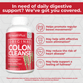 thumbnail image 2 of Health Plus Colon Cleanse Digestive Support | All Natural Daily Fiber for Toxin Elimination To Reduce Bloating | Psyllium Husk | Supports Heart Health | 200 Capsules, 33 Servings, 2 of 8