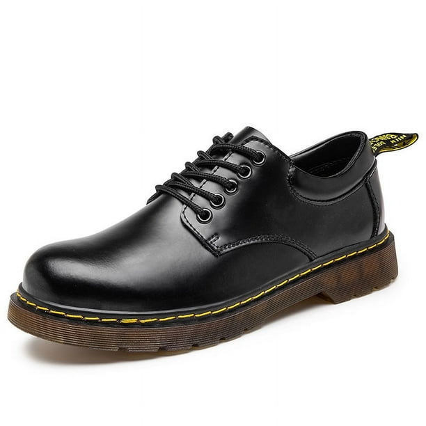 Zapatos de hombre, zapatos para exteriores, tecnología de color frotado a mano, zapatos de hombre de cuero de vaca, suela de material transparente, zapatos de hombre con cordones