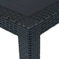 thumbnail image 2 of vidaXL Garden Table Anthracite 220x90x72 cm Plastic Rattan Look, 2 of 4