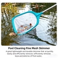 thumbnail image 5 of DAMAI Pool Skimmer Net with Fine Mesh, Leaf Debris Cleaning Tool with Telescopic Pole Option, Plastic Frame Ultra-Fine Skimming Net for Swimming Pool Ponds Fish Tank Hot Tub, 5 of 9