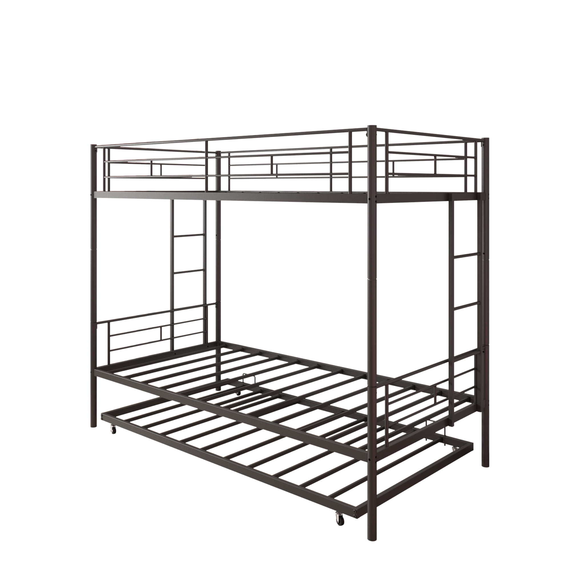 Buy ENYOPRO Bunk Bed with Roll Out Trundle Bed Frame, Metal Bunk Bed