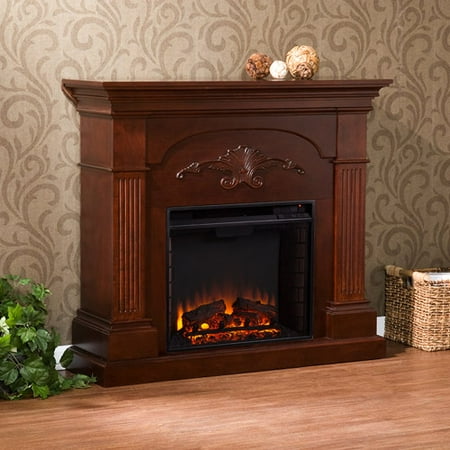 Southern Enterprises Chamberlain Electric Fireplace, Mahogany