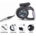 thumbnail image 2 of Correa retráctil para perros Correa retráctil para perros de 8m con luz Led, correa retráctil automática, adecuada para perros que pesan menos de Hy, 2 of 4