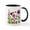 White/Black Inside, variant on CafePress - Rainbow Spring Flowers Mugs - 11 oz Ceramic Mug - Novelty Coffee Tea Cup