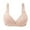 Beige, variant on Tshirt Bras for Women No Steel Ring French Open Back Thin Summer Bra Beige 40