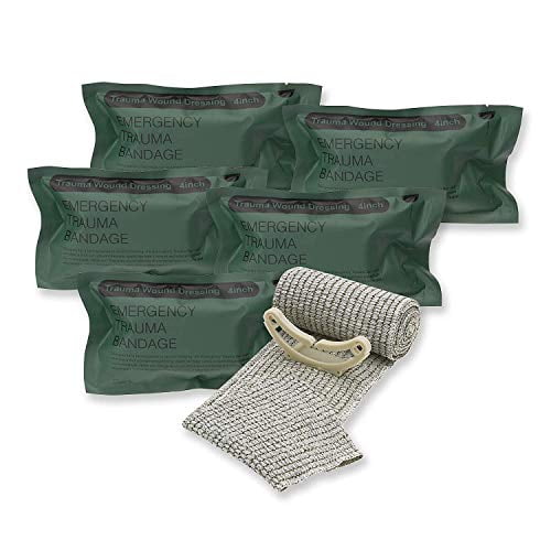 3 Pack Emergency Trauma 4" Israeli Style Bandage Combat Military