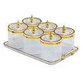 thumbnail image 2 of DOLITY Dried Fruit Plate Divided Serving Dishes for Room Dining Room clear, 2 of 9