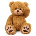 thumbnail image 1 of Peluche con forma de oso de peluche LotFancy, 50 cm, suave felpa, color marrón, 1 of 7