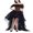 Black, variant on Liacowi Women Tulle Tutu Long Skirt Layered Floor Length Spectial Occasion Wedding