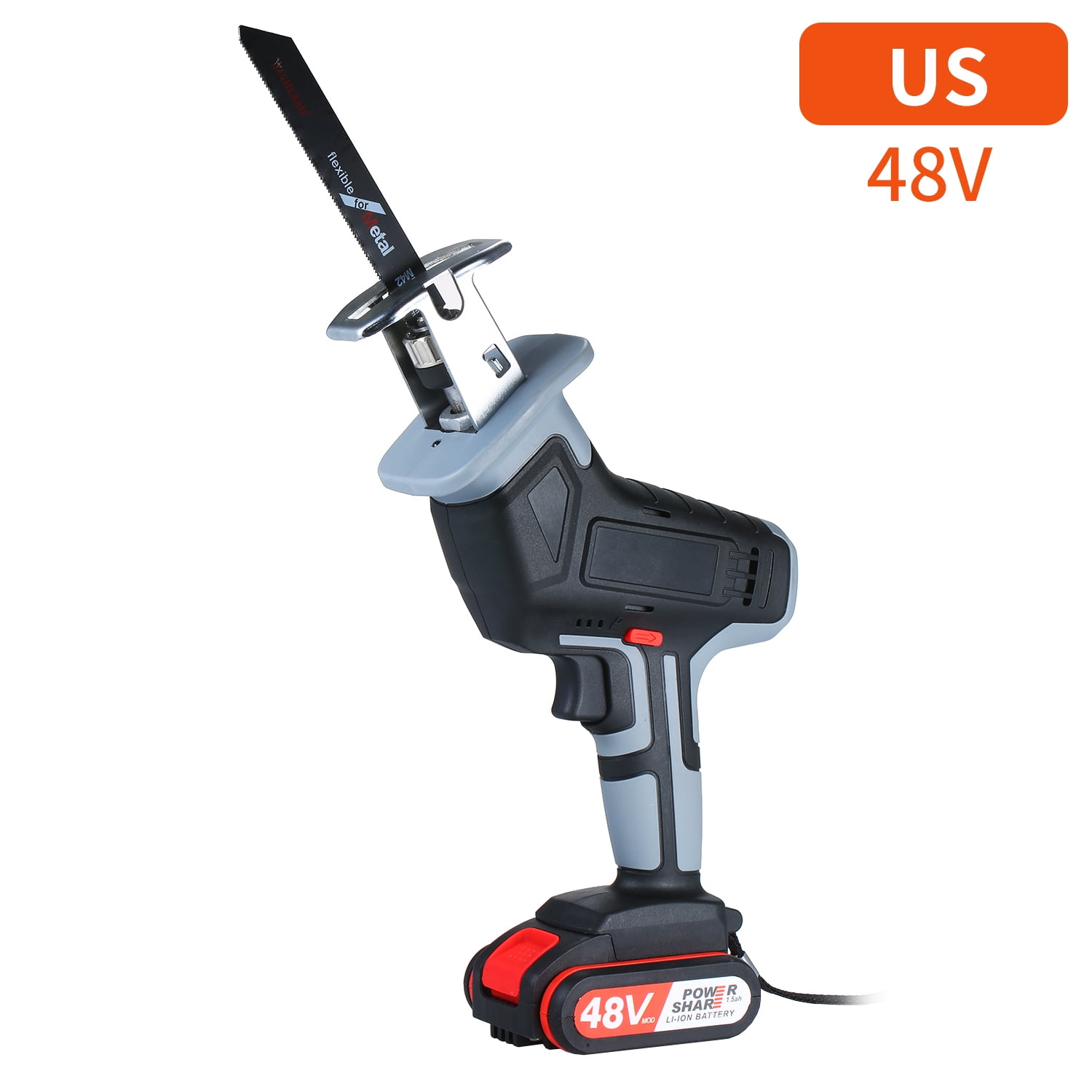 Electric Reciprocating Saw 48VF Cordless Liion Reciprocating Saw Fast
