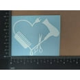 thumbnail image 5 of Hair Stylist Decal 4 Pack: Love, Heart, Comb and Scissors, Hair Life Decals, 5 of 8