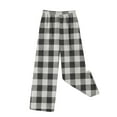 thumbnail image 5 of JJHGVB Flannel Pajama Pants Women Plaid Pajama Pants Lounge Pants Womens Lady Pants Comfy Pants Fuzzy Lounge Pants Wide Leg Cotton Pants for Women Black L, 5 of 5