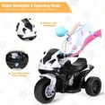 thumbnail image 3 of CIPACHO 6V Kids 3 Wheels Riding Electric Motorcycle, Battery Powered Electric Motorcycle Toy, Black, 3 of 6