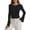 Black, variant on Jane Wardrobe Women's Ribbed Bell Sleeve Top, Slim Fit Crew Neck Long Sleeve T-Shirt, 1 Piece, S-XXL Plus Size Friendly