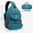 thumbnail image 5 of WATERFLY Unisex Small Packable Hiking Travel Sling Cross-Body Shoulder Chest Bag,Teal Blue, 5 of 9
