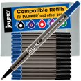 thumbnail image 2 of Jaymo Replacement for Parker Quink 1950324 - Measures 4.56 in / 116 mm Long - Rollerball Pen Refill - 24 Blue, 2 of 4