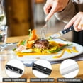 thumbnail image 4 of Aovky 24 Pcs Silverware Set with Steak Knives Service for 4, Premium Stainless Steel Flatware Set for Home Kitchen, Mirror Finished Utensil Sets Includes Spoons Forks Knives, 4 of 7