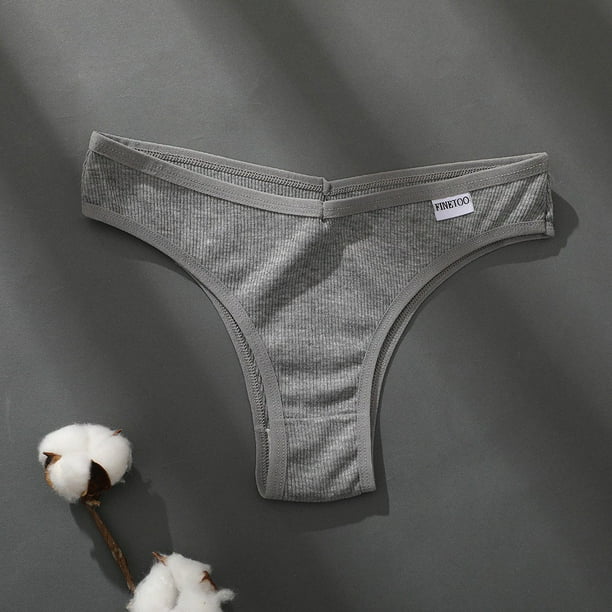 finetoo mujeres bragas de algodón lencería femenina ropa interior 6 color sólido tangas para mujer baja altura cómodo sexy bikini calzoncillospangjing