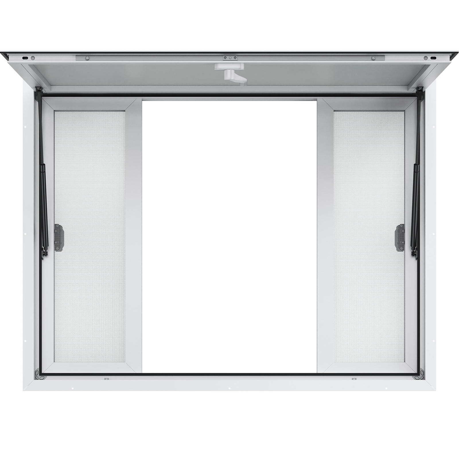 KFFKFF Concession Stand Serving Window 48"L x 36"W Food Truck Service Awning
