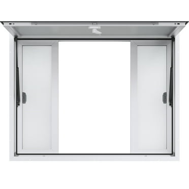 KFFKFF Concession Stand Serving Window 48"L x 36"W Food Truck Service Awning