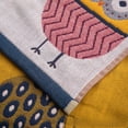 thumbnail image 3 of Toalla de gasa de 3 capas de algodón puro para lavado de cara, absorbente para el hogar, sin pelusa, toalla de gasa de doble cara con dibujos animados para baño de adultos, 3 of 5