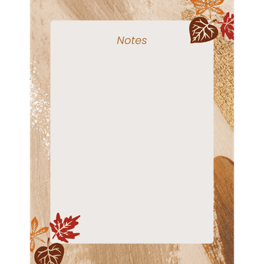 A Very Simple Fall Themed Notepad