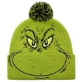 thumbnail image 1 of Gorro Pom Beanie Bioworld The Grinch Big Face para adultos, 1 of 4