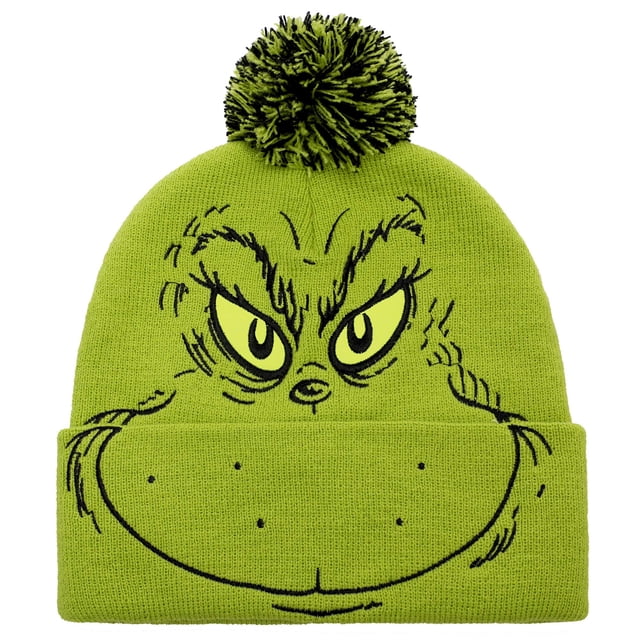 Gorro Pom Beanie Bioworld The Grinch Big Face para adultos