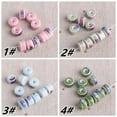 thumbnail image 5 of U8MO 10pcs 10mm Flat Cylinder Rondelle Shape Flambed Enamal Ceramic Porcelain Beads-14# Beige, 5 of 9