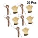 thumbnail image 2 of 10 piezas de pegatinas de acrílico para espejo colgante con forma de ángel con 10 piezas de cuerda de cáñamo pegatinas de pared calcomanías murales para el hogar, dormitorio, sala de estar, 2 of 5