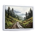 thumbnail image 2 of Designart "Olympic Greenery Forests of Olympic National Park III" Landscapes Floater Framed Wall Art Print, 2 of 7