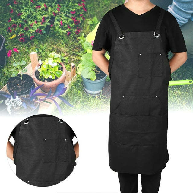 Nimomo Garden Apron Portable Multiple Large Pockets Adjustable Garden Apron Work Tool Storage Apron