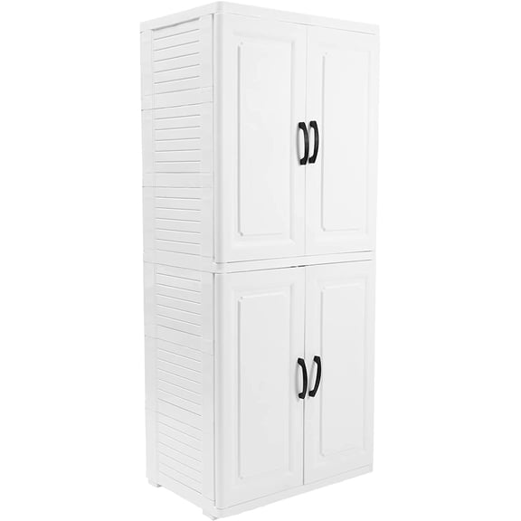 GDAE10 Plastic Storage Wardrobe,Clothes Storage Cabinets, 2 Layers Closet Clothes Organizer Storage Drawer Units for Bedroom