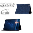 thumbnail image 4 of for Samsung Galaxy Tab A 10.1 2019 SM-T515/SM-T510 Folio Flip Case, Embossed PU Leather Case with Adjustable Stand (3 Anti-Slip Strips) with Card Slots, Blue, 4 of 5