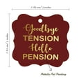 thumbnail image 7 of Inkdotpot Real Gold Foil Good Bye Tension Hello Pension Retirement Tags Favor Bracket Shape Hang Pack Of 50 Paper Tags, 7 of 7