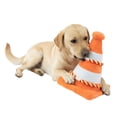 thumbnail image 2 of One Paw, Safety Cone Dog Toy with Rope and Squeaker, Orange, 16 inch, for Large Dogs, 2 of 8